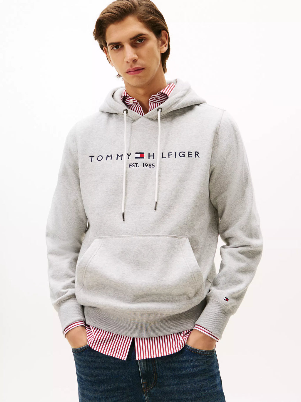 Tommy Hilfiger Embroidered Logo Hoodie