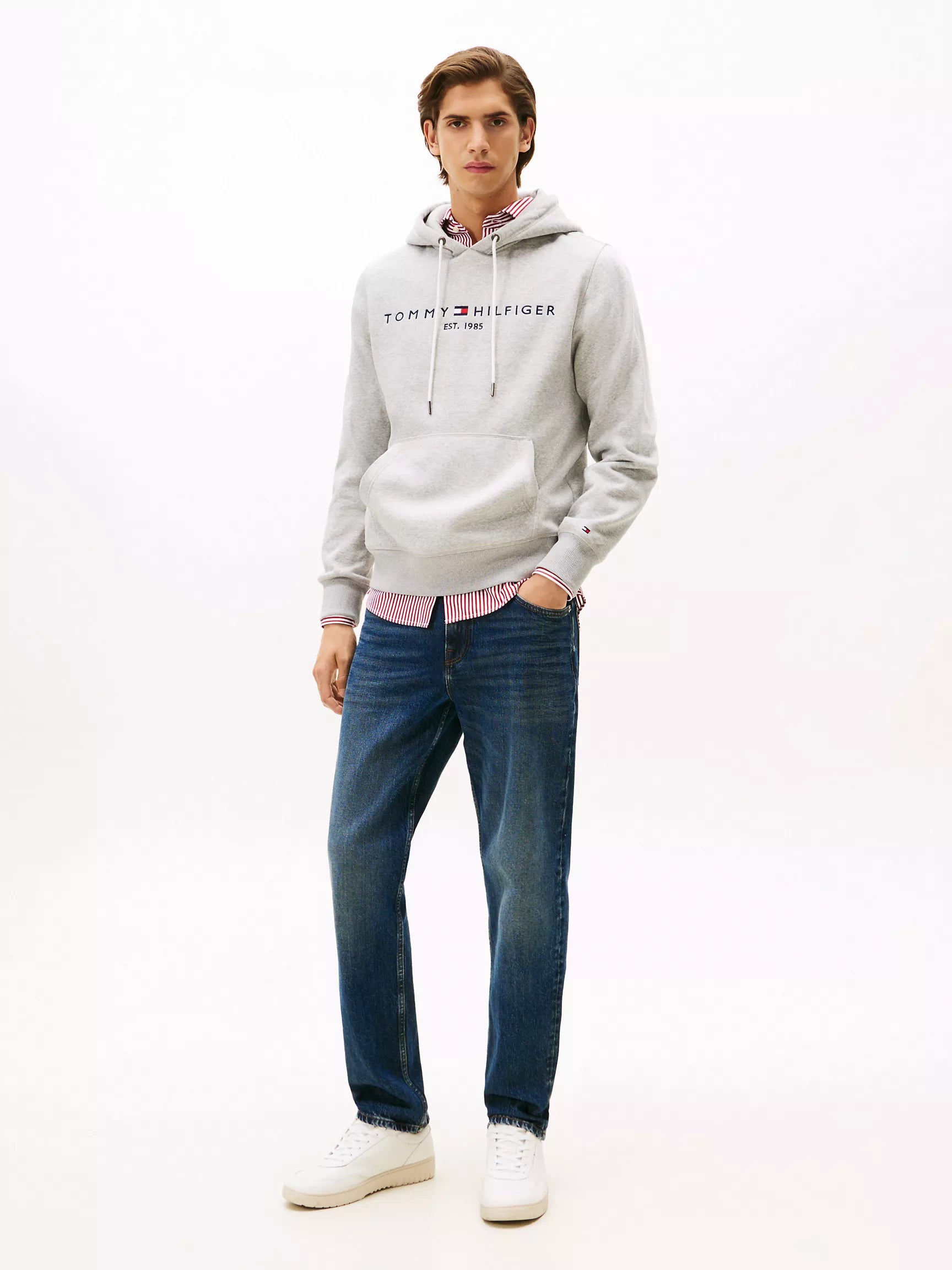 Tommy Hilfiger Embroidered Logo Hoodie