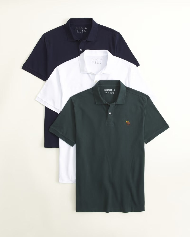 Abercrombie & Fitch Polo 3-Pack