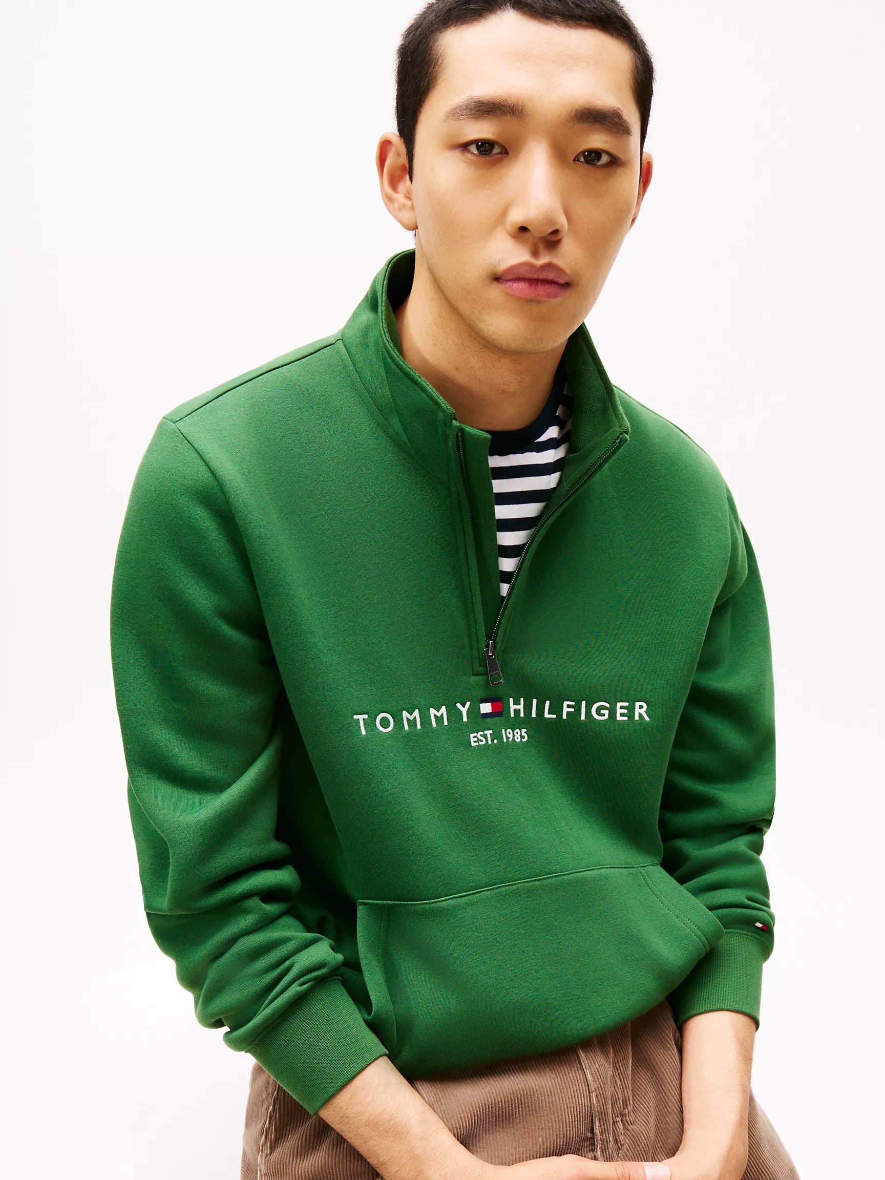 Tommy Hilfiger Embroidered Logo Quarter-Zip