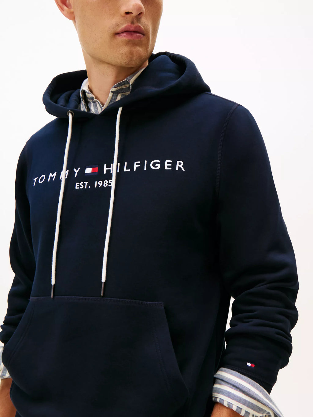 Tommy Hilfiger Embroidered Logo Hoodie