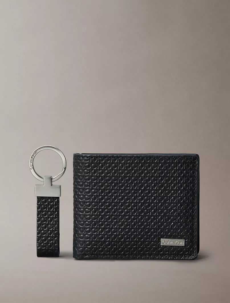 Calvin Klein Men's RFID Slimfold Wallet & Key Fob Set