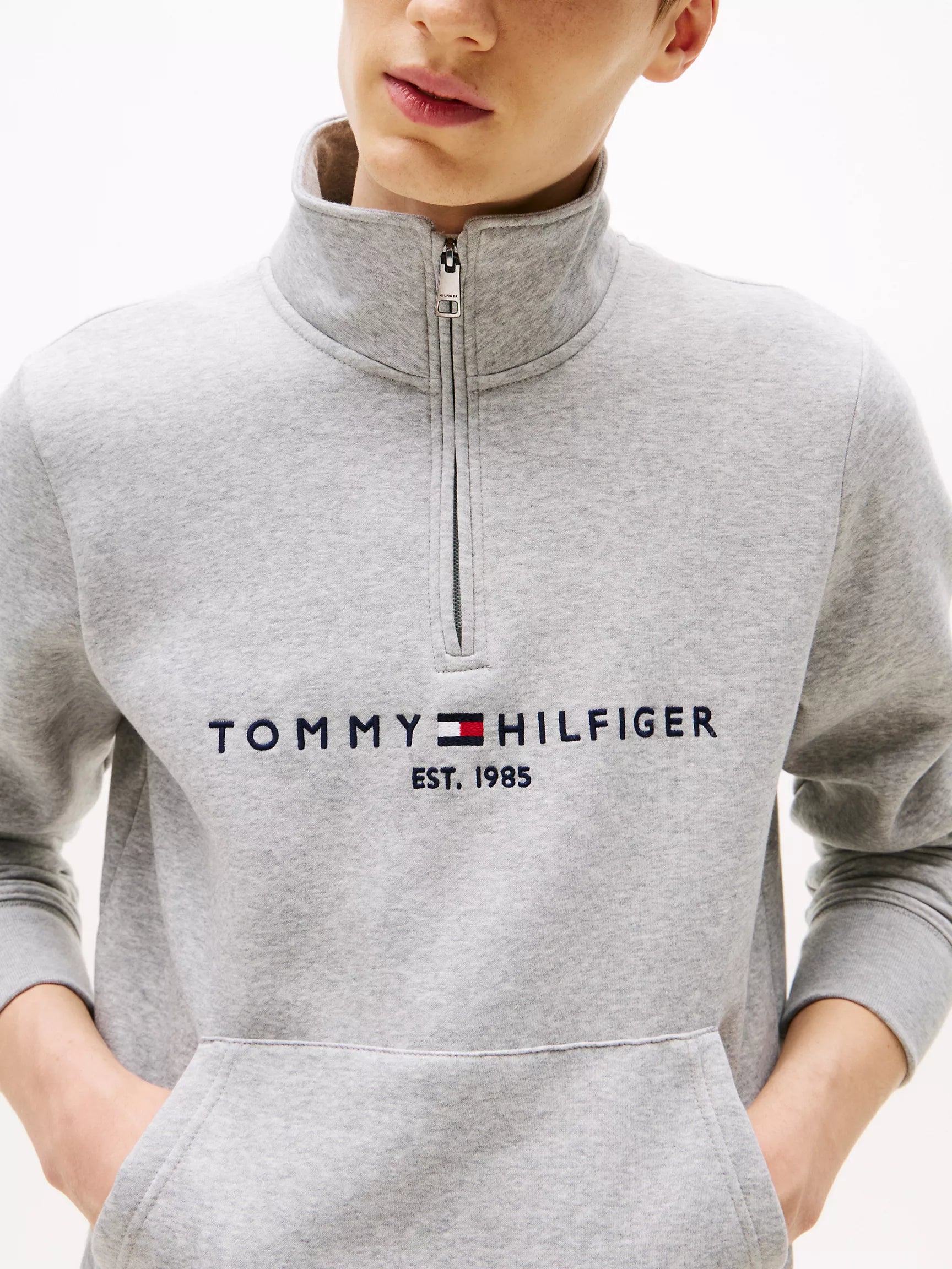Tommy Hilfiger Embroidered Logo Quarter-Zip