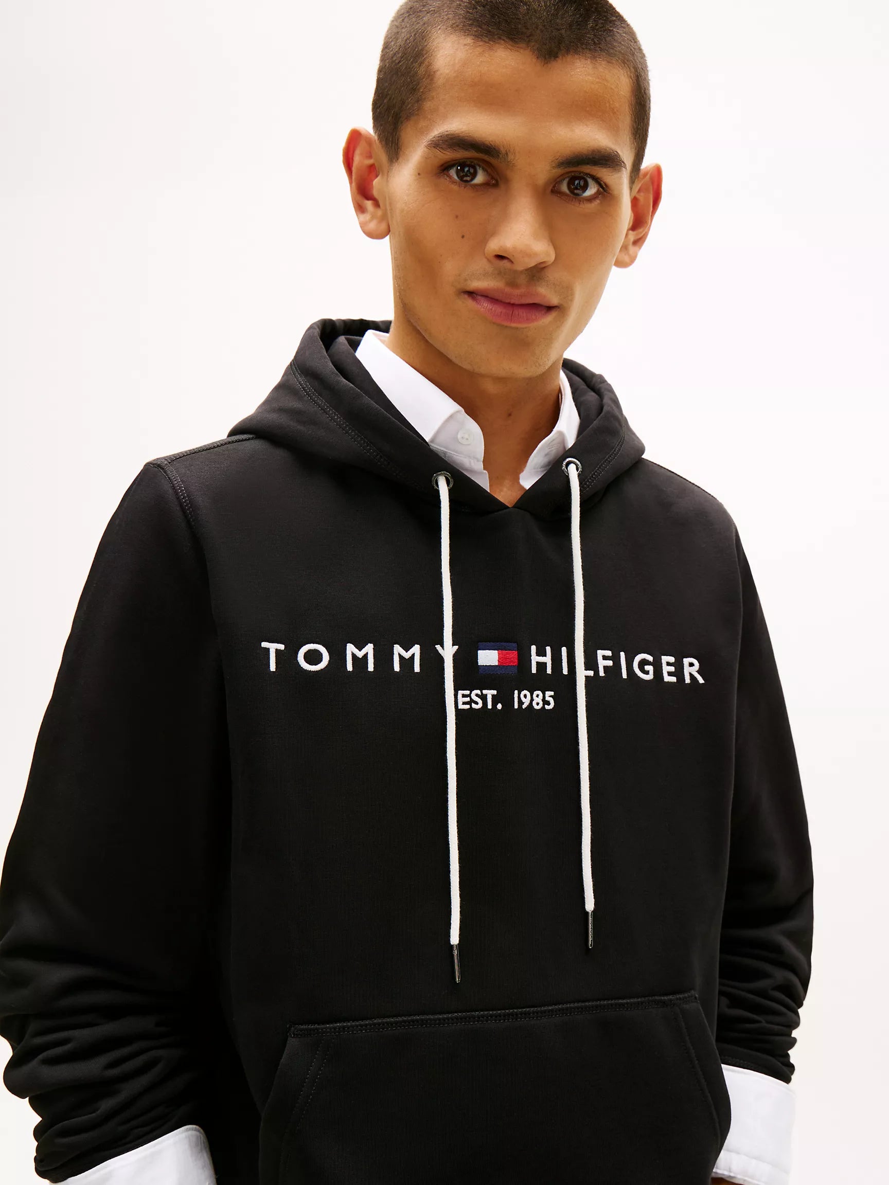 Tommy Hilfiger Embroidered Logo Hoodie