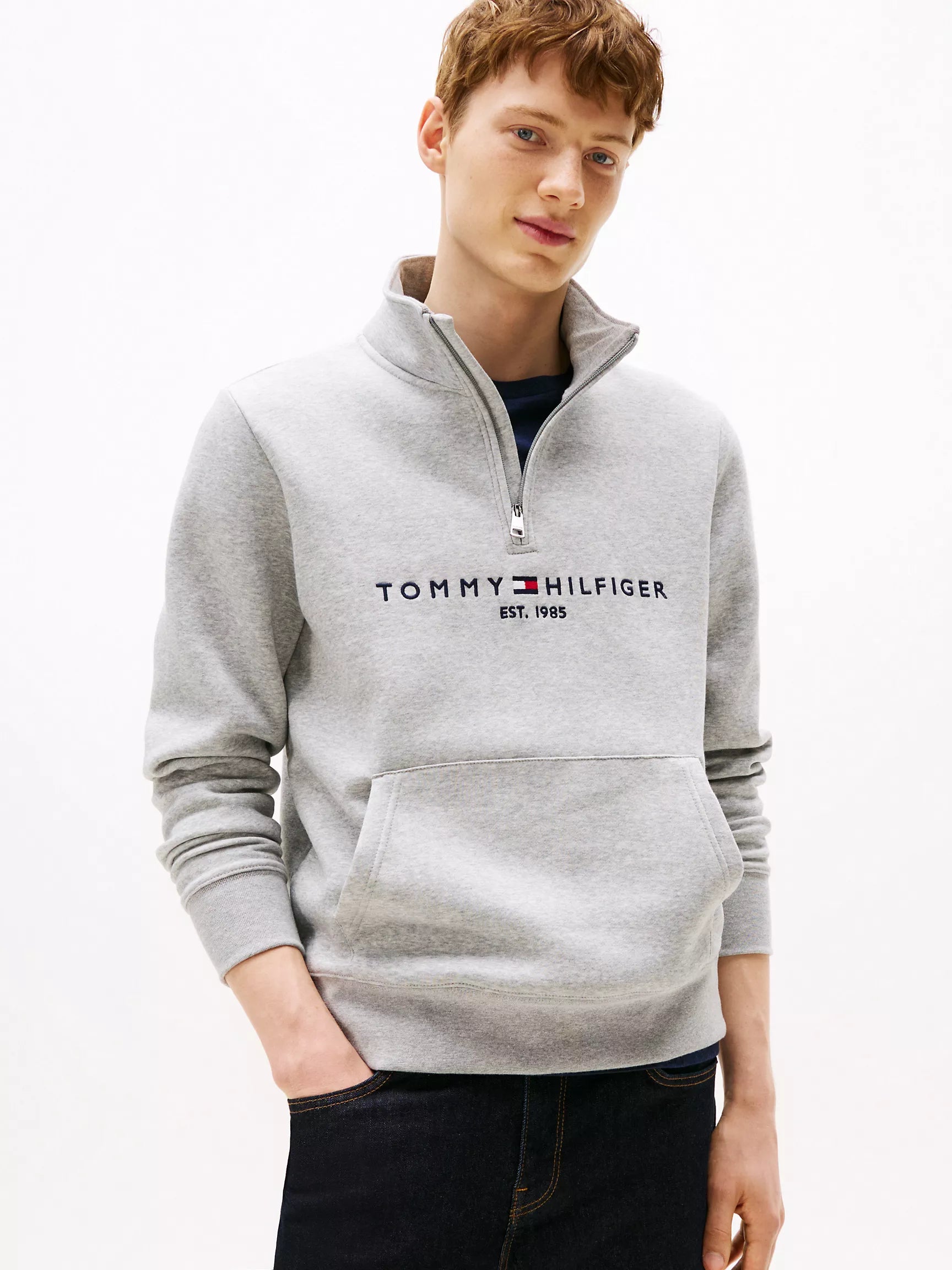 Tommy Hilfiger Embroidered Logo Quarter-Zip